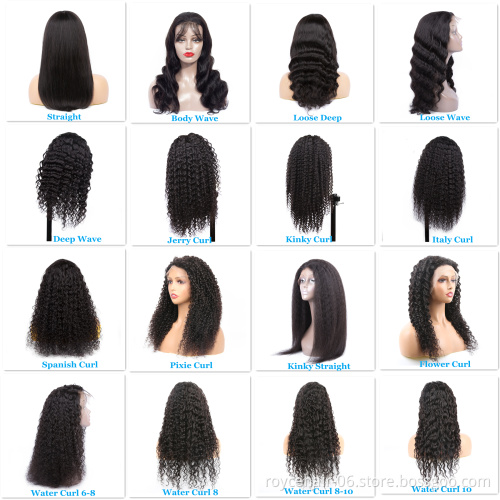 Wholesale Glueless Virgin Hair Lace Wig,Factory Price 100% Peruvian Mink Human Hair Body Wave HD 13x6 Lace Front Wig In Bulk